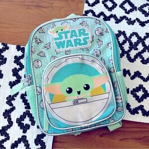 Star Wars Baby Yoda Grogu sequins mini backpack purse bag kids